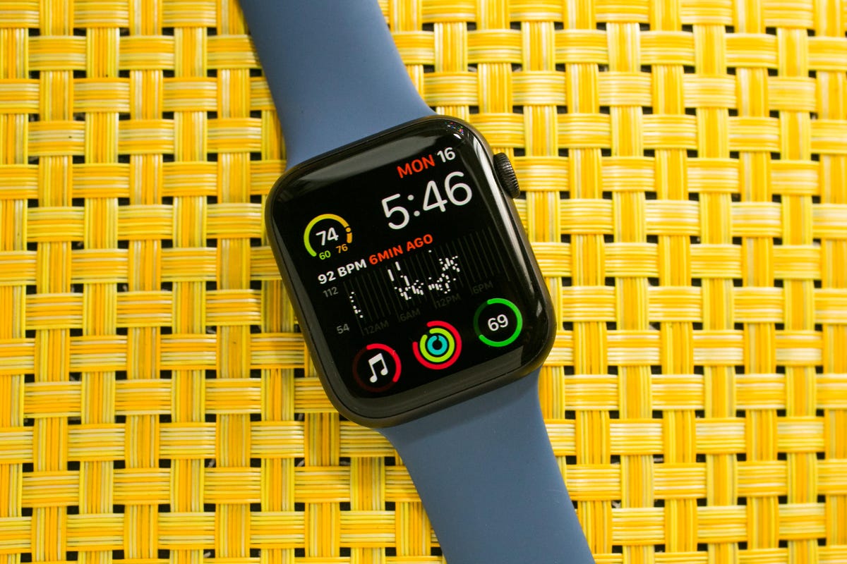 Apple Watch showing activity rings