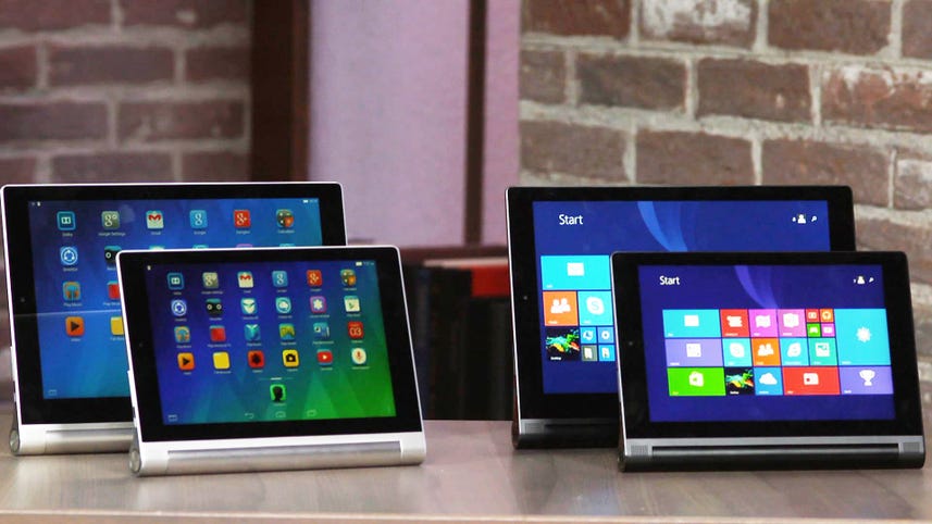 Lenovo's new Yoga Tablet 2 line covers Windows, Android in two sizes