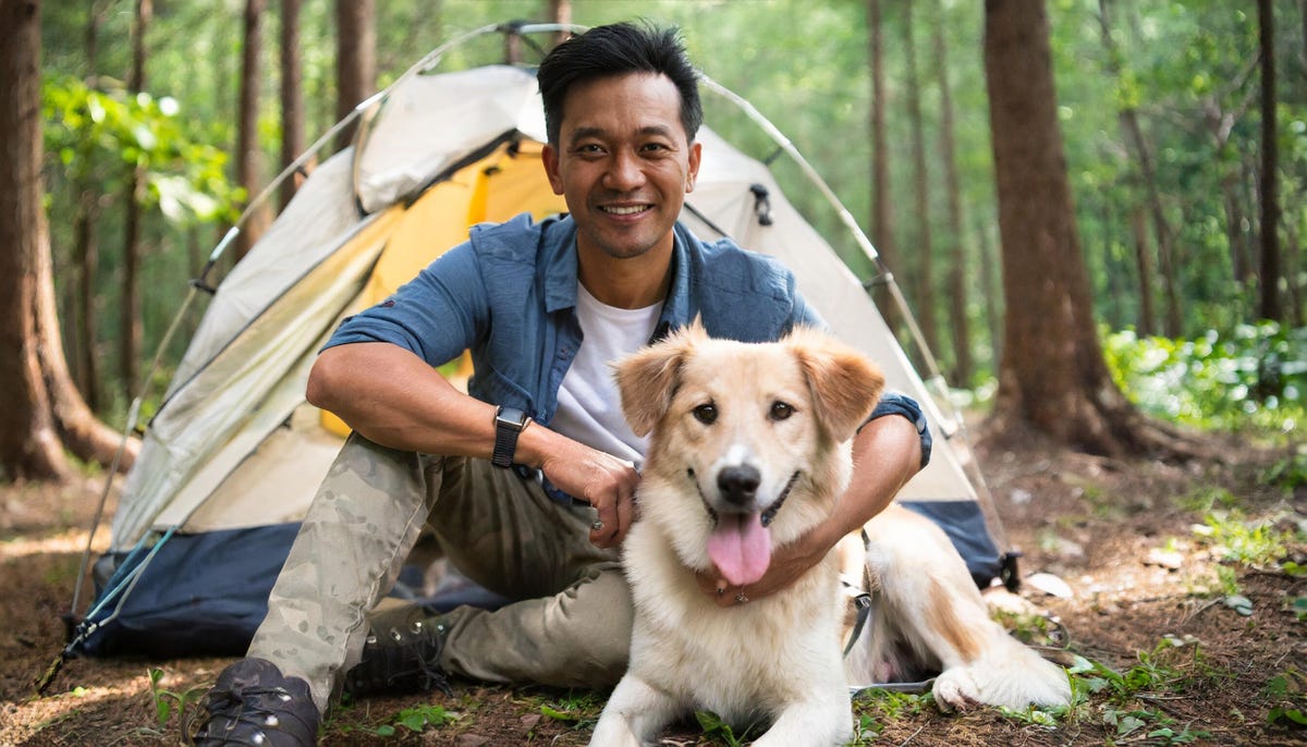 firefly-a-portrait-of-a-rugged-man-in-his-30s-camping-out-in-the-woods-and-his-dog-enjoying-nature.jpg