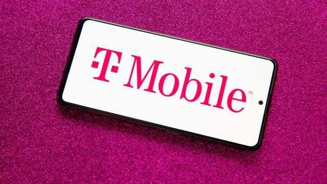 T-Mobile logo on phone screen