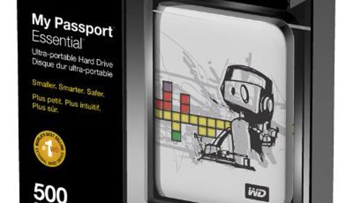 Notable for its compact design and adorable robot mascot, the WD My Passport Essential offers half a terabyte of storage for 50 bucks.