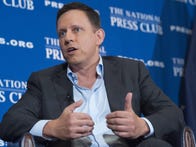 <p>Peter Thiel, PayPal founder-turned-venture-capitalist, discusses his support for US Republican presidential nominee Donald Trump, at the National Press Club in Washington, DC, October 31, 2016. / AFP / SAUL LOEB        (Photo credit should read SAUL LOEB/AFP/Getty Images)</p>