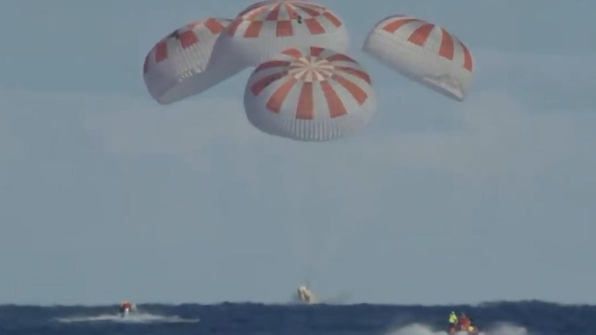 SpaceX's Crew Dragon safely returns to Earth