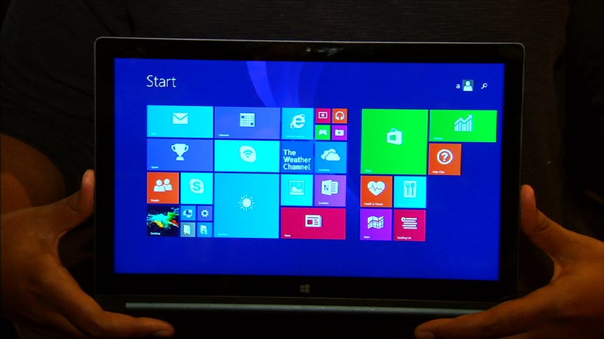 The 13-inch Lenovo Yoga Tablet 2 has a quad-HD display and runs Windows 8