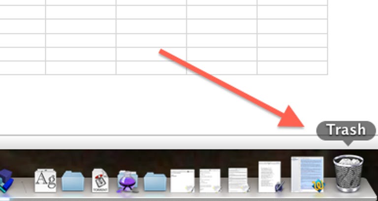 Full trash folder in OS X
