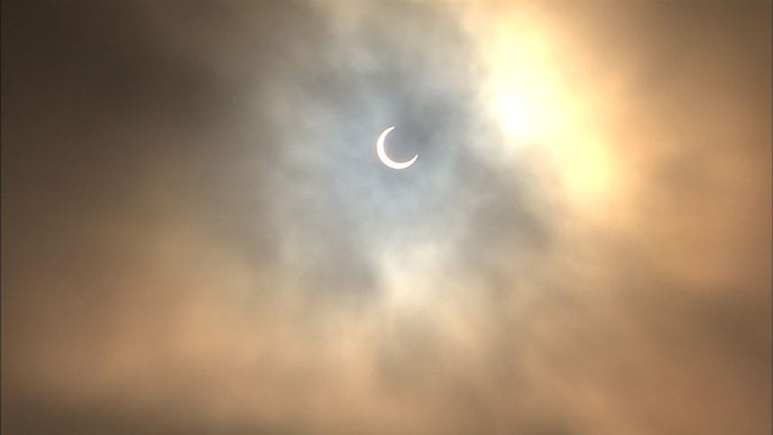 Stunning annular eclipse footage