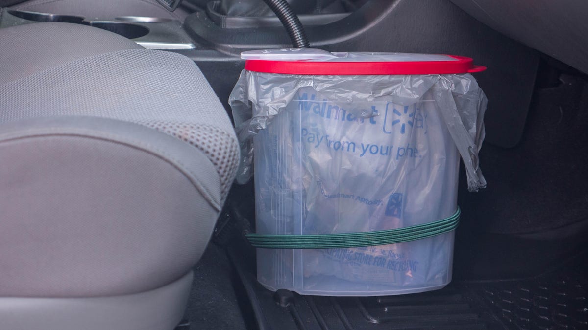 Stop trash building up in your car with dry food storage - CNET