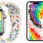 Apple Pride Edition Sport Band and wallpaper