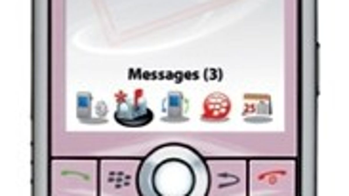 Pink RIM BlackBerry Pearl 8130