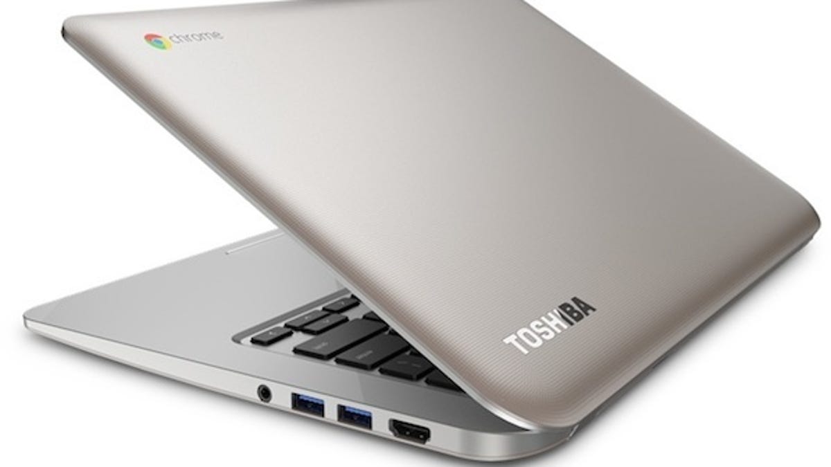 Toshiba's 13-inch Chromebook is well-made for a $300 laptop.