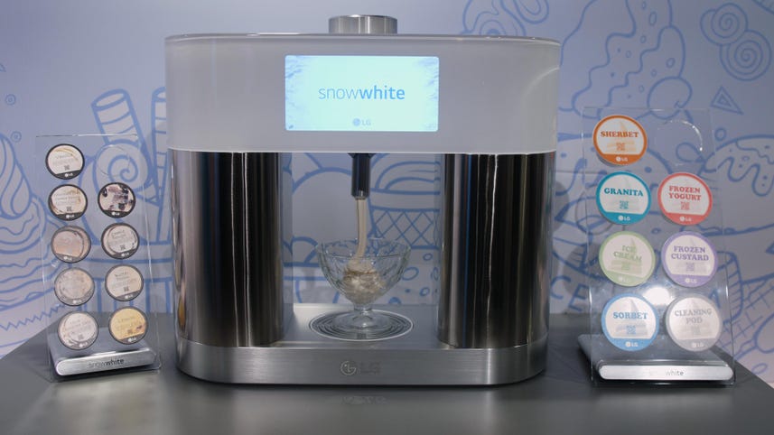 LG 'Snow White' makes ice cream from capsules