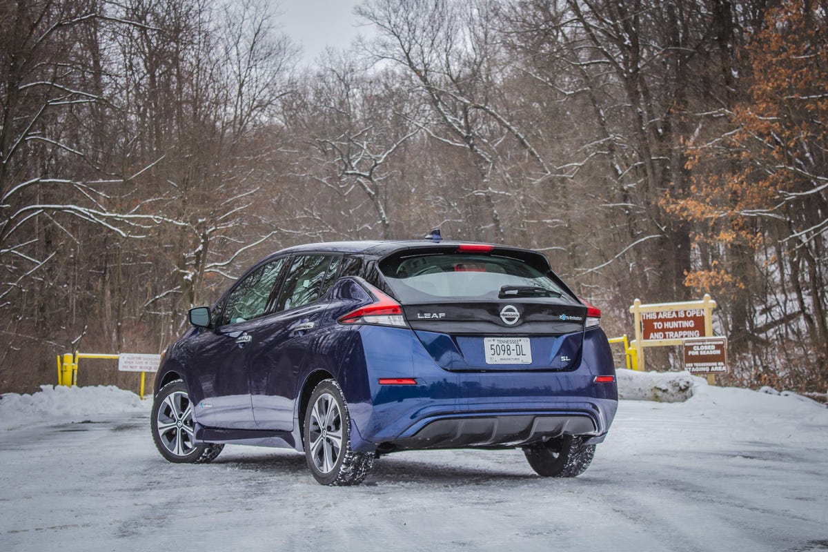 2018 Nissan Leaf long-term car in winter