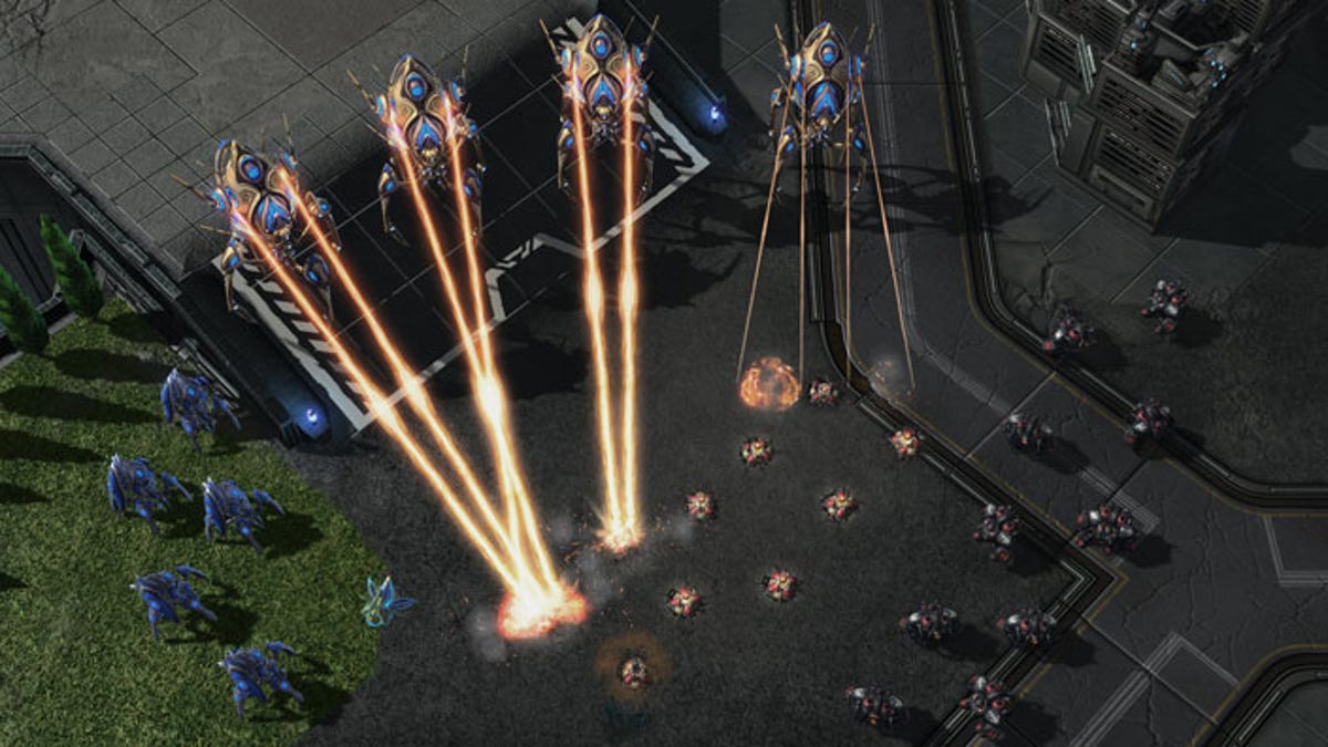 StarCraft pits humans and two alien species against each other in a real-time strategy game that requires players to keep track of military operations, resources, and manufacturing.