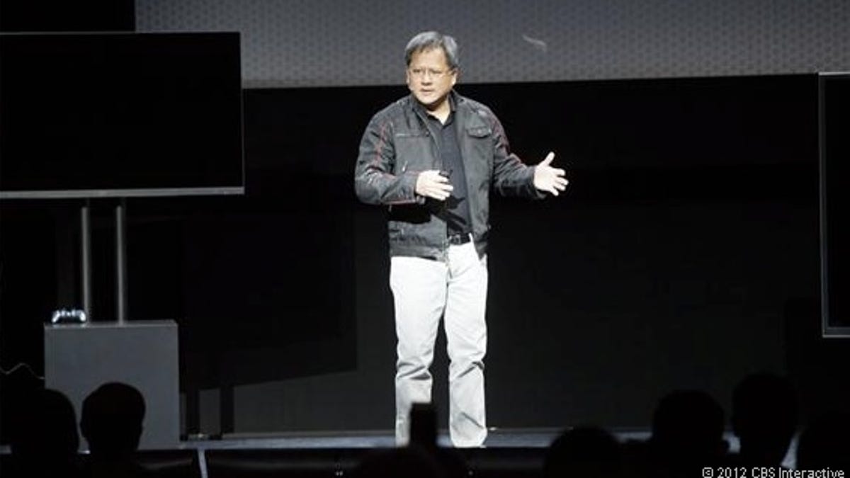 Nvidia CEO Jen-Hsun Huang at CES 2013.