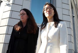 Ellen Pao, right, with attorney Therese Lawless after their courtroom loss. Pao could avoid paying legal fees if she refrains from filing an appeal.