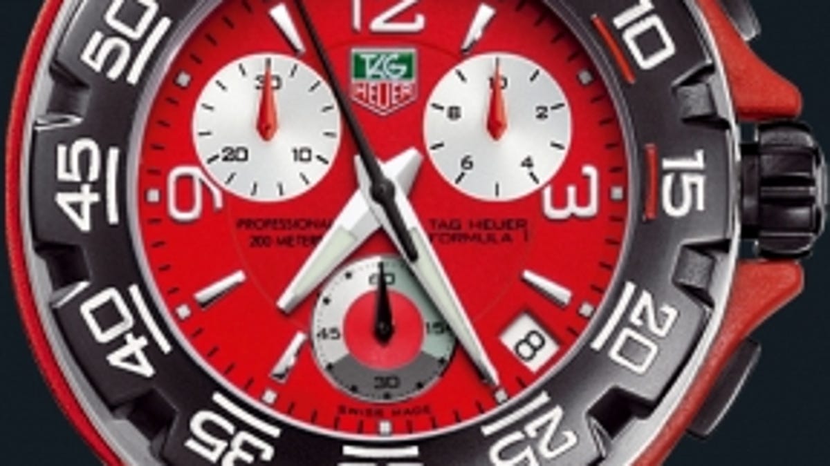 The very expensive Tag Heuer Formula 1 watch