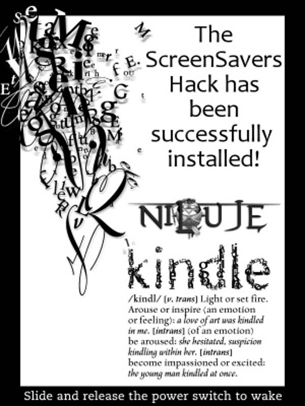 How to change the Amazon Kindle's screensaver: placeholder screensaver
