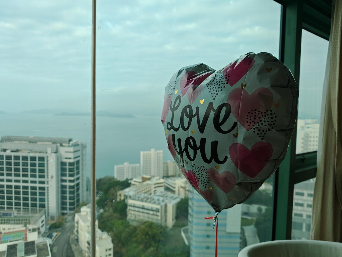 love you balloon in another angle