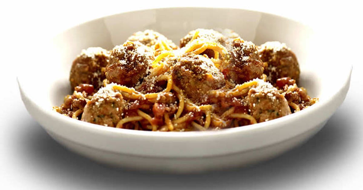 Mom's meatballs and spaghetti at Romano's Macaroni Grill