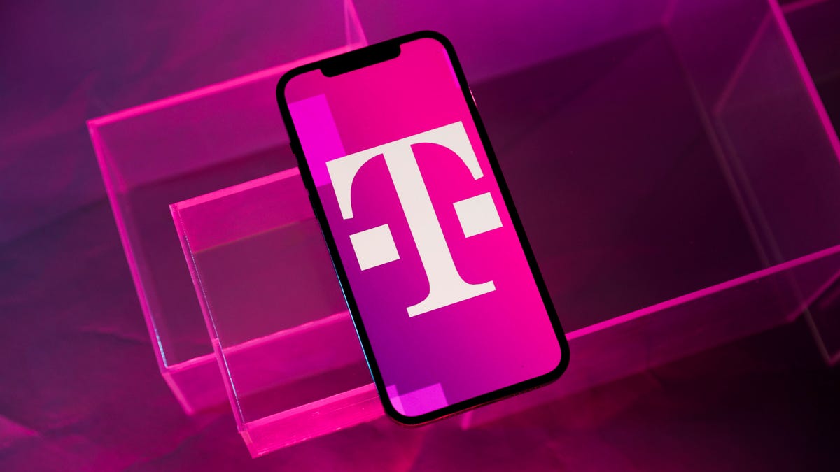 T-mobile logo on a phone