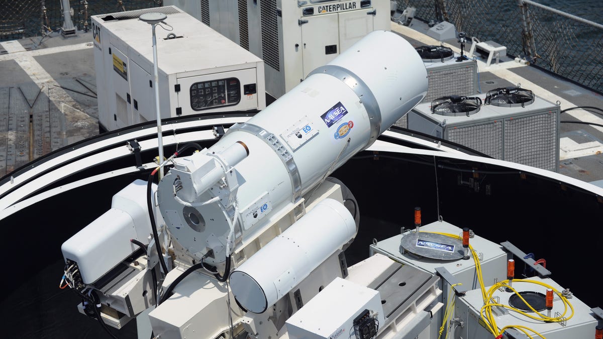 Navy LaWS laser weapon system