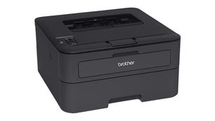 Black laser printer with Brother written on it