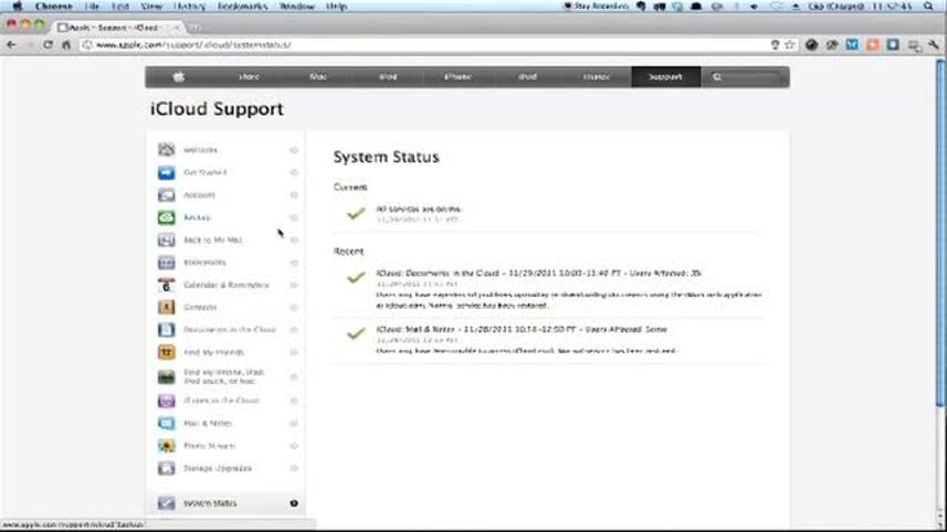 iCloud not working? Check its status