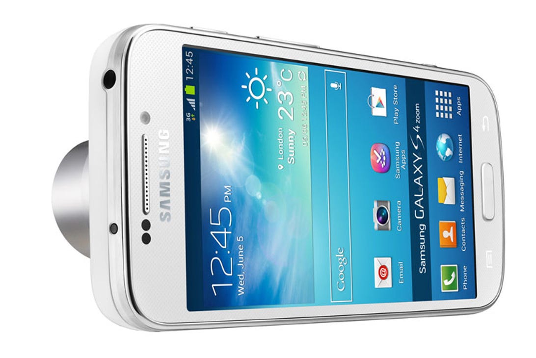 The Galaxy S4 Zoom runs Android 4.2 and has a 4.3-inch touch screen.