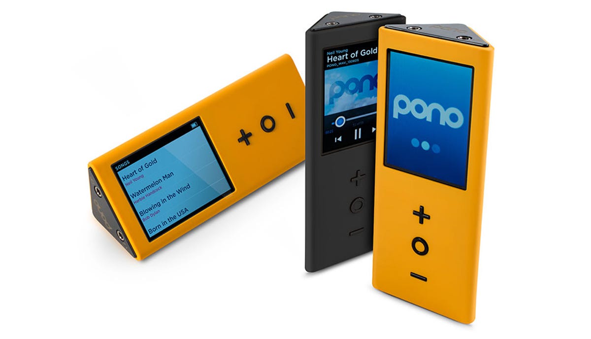 Pono Music's PonoPlayer, a digital music player designed to play high-resolution audio files.