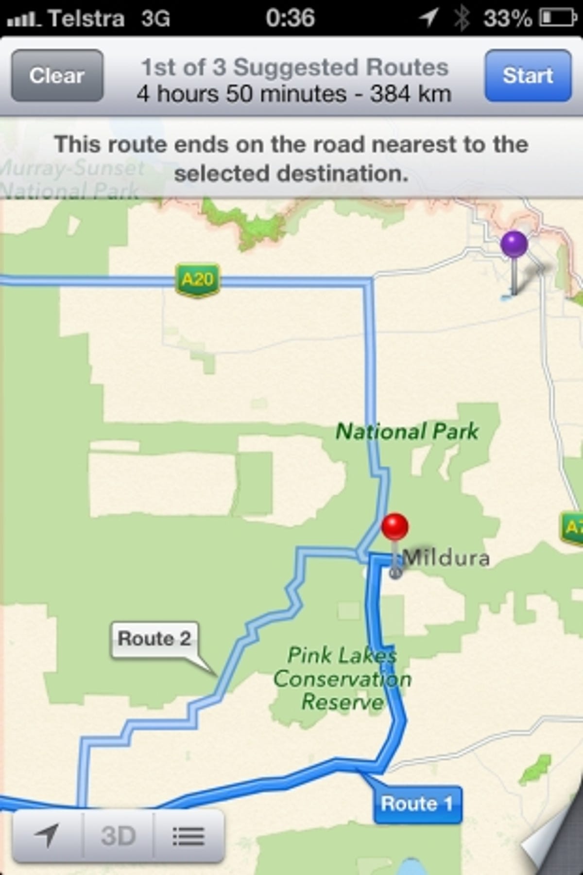 Apple Maps Mildura Australia