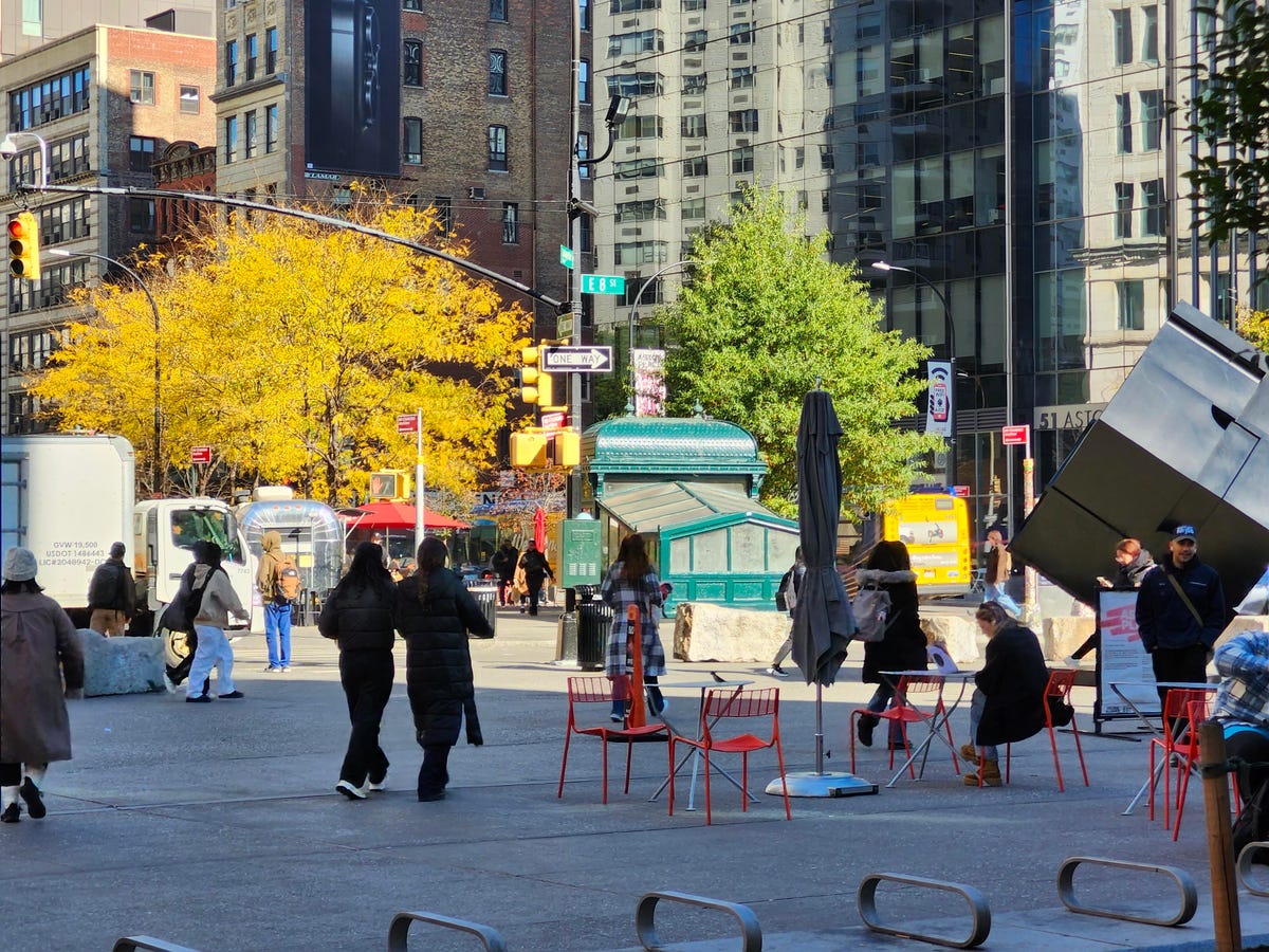 Zoomed in photo of Astor Place