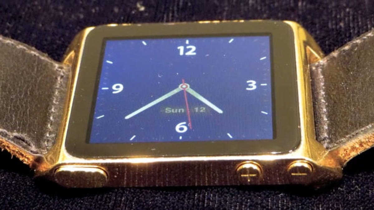 Gold iPod watch
