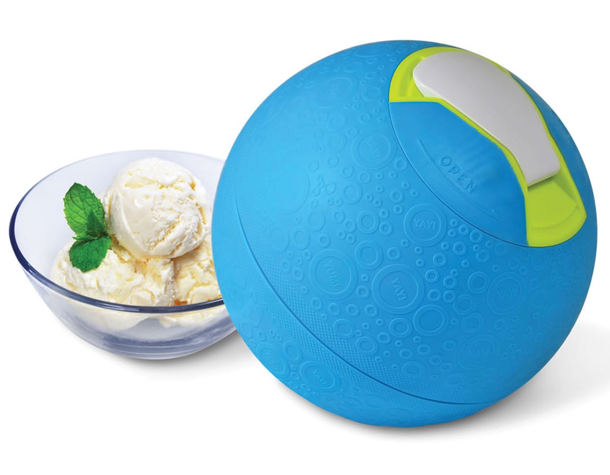 Get your kicks and ice cream licks with the Kickball Ice Cream Maker.