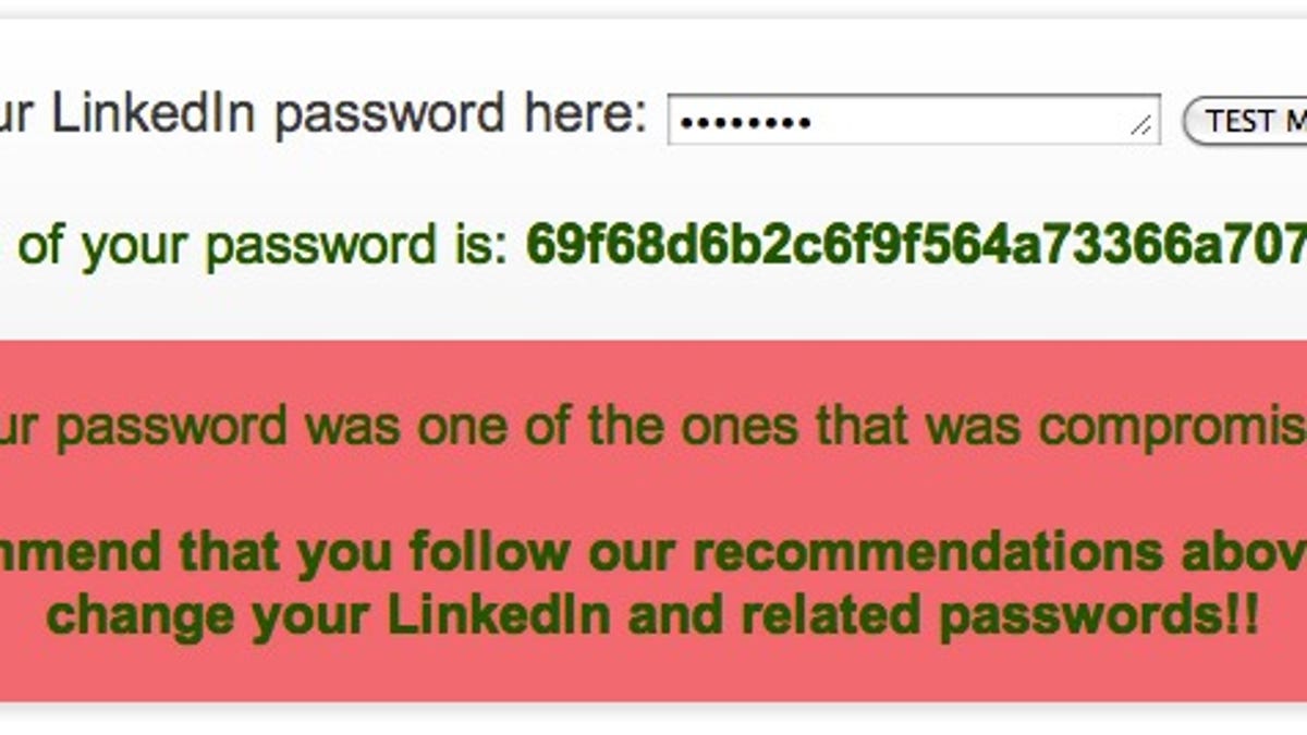 LastPass has created a site where people can check to see if their password for LinkedIn or eHarmony was among those posted to a hacker forum.