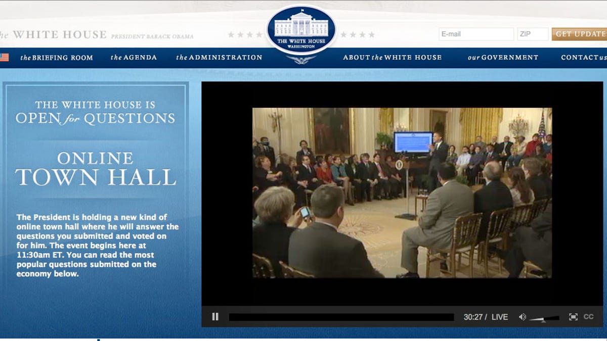 White House online town hall