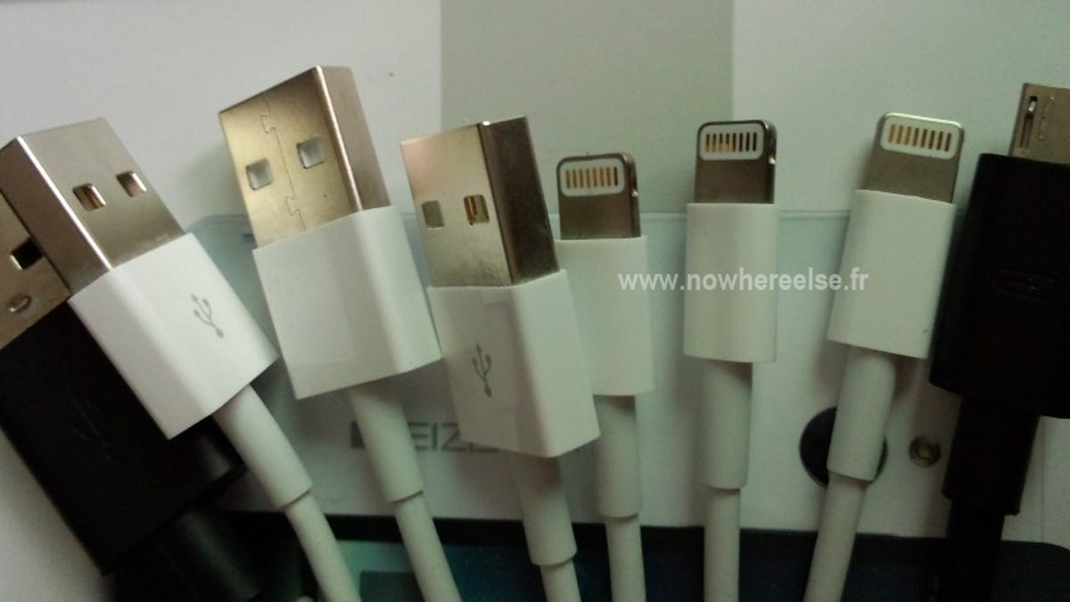 What is purported to be Apple's new iPhone plug.