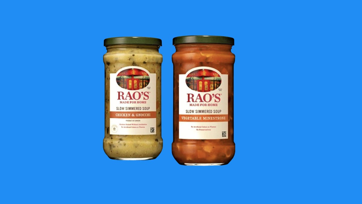 two jars of recalled Rao's soup
