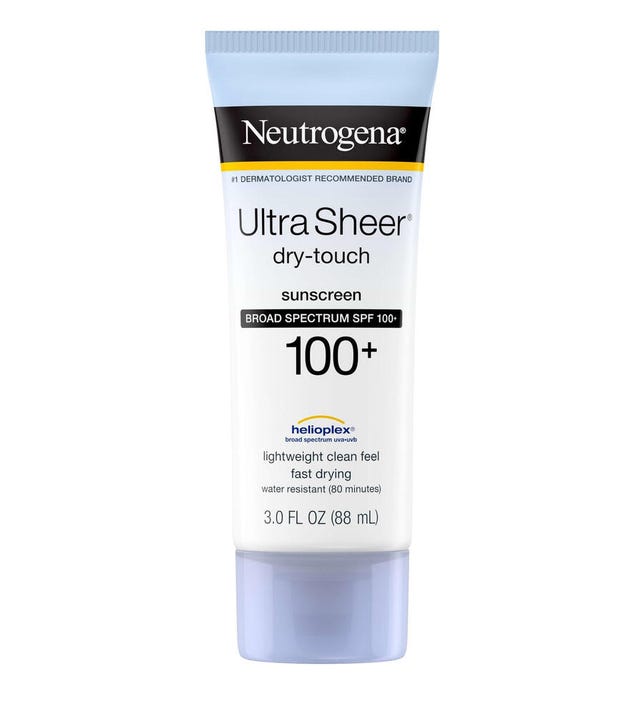 Neutrogena sunscreen with SPF 100