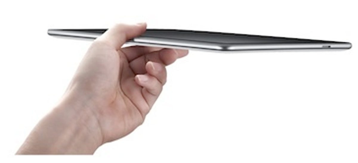The Samsung Galaxy Tab 10.1 currently on the market runs the Android operating system and uses an Nvidia processor.