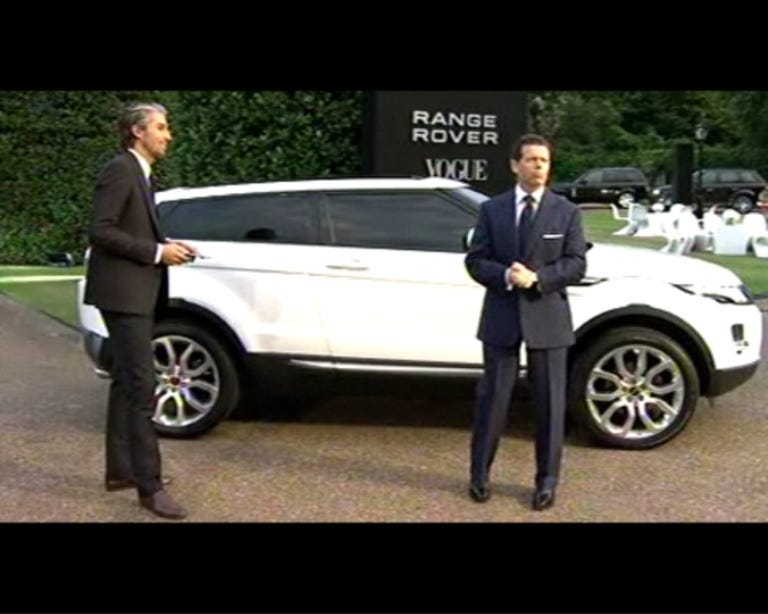 The Evoque's small scale is revealed.