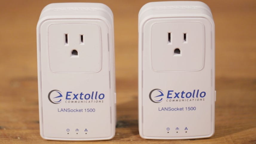 The Extollo LANSocket 1500 power-line kit is not the selfish type