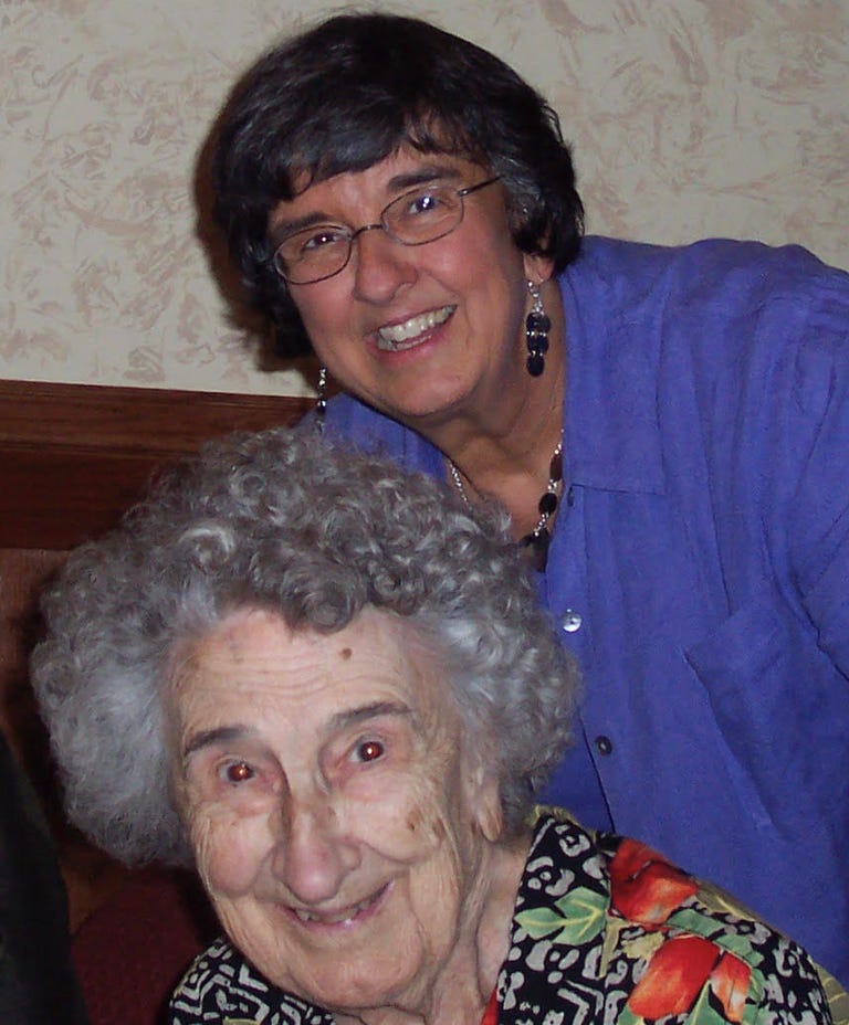 Diana Waugh with her mother, Iona Kiser