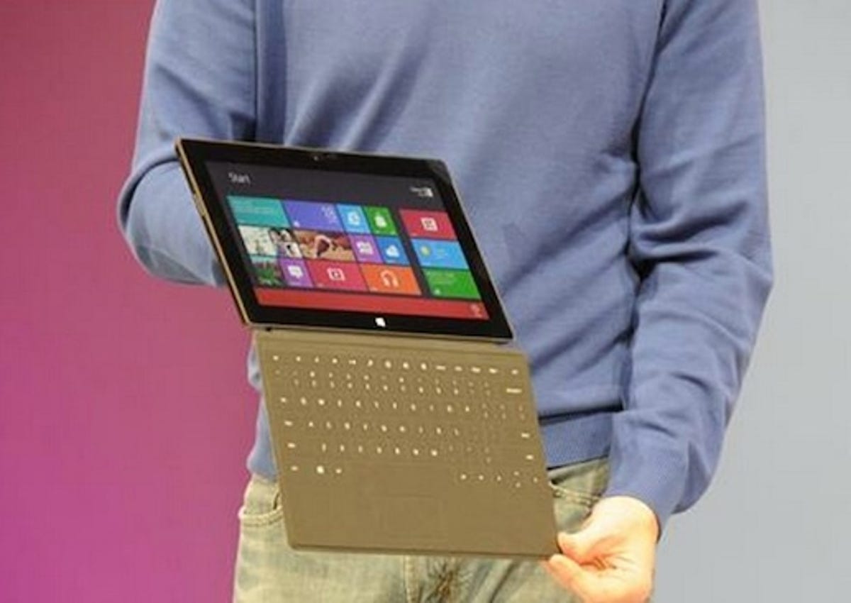 Windows RT Surface tablet.