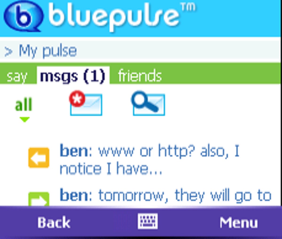 Bluepulse inbox