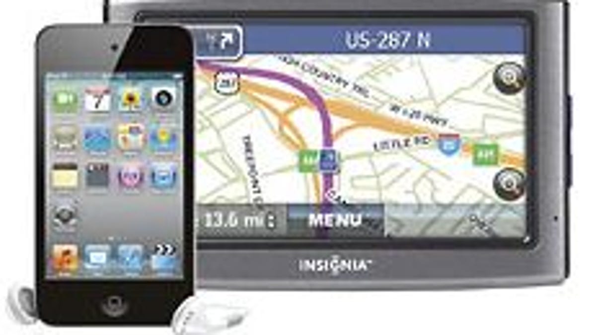 The 8GB iPod Touch and Insignia NAV01 4.3-inch GPS, together for just $204.99.