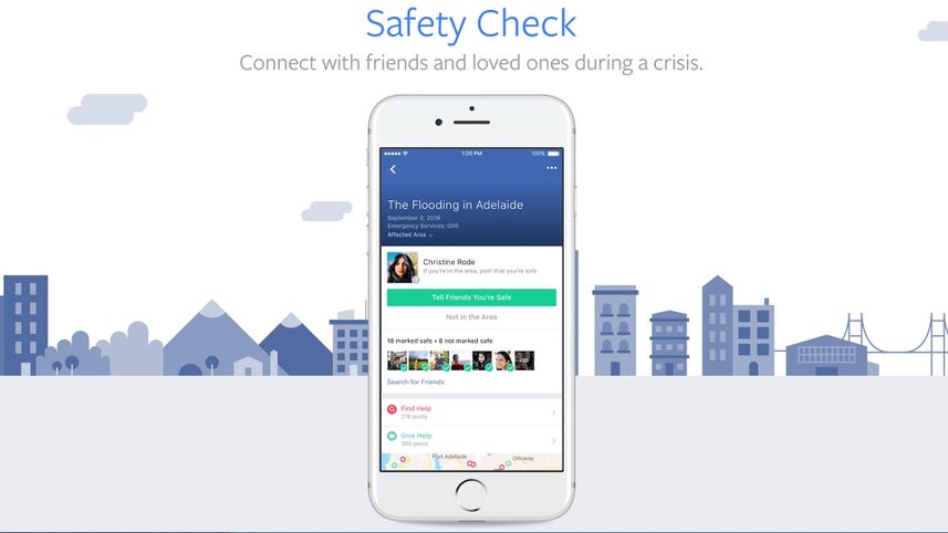 Facebook's Safety Check feature is now mobile