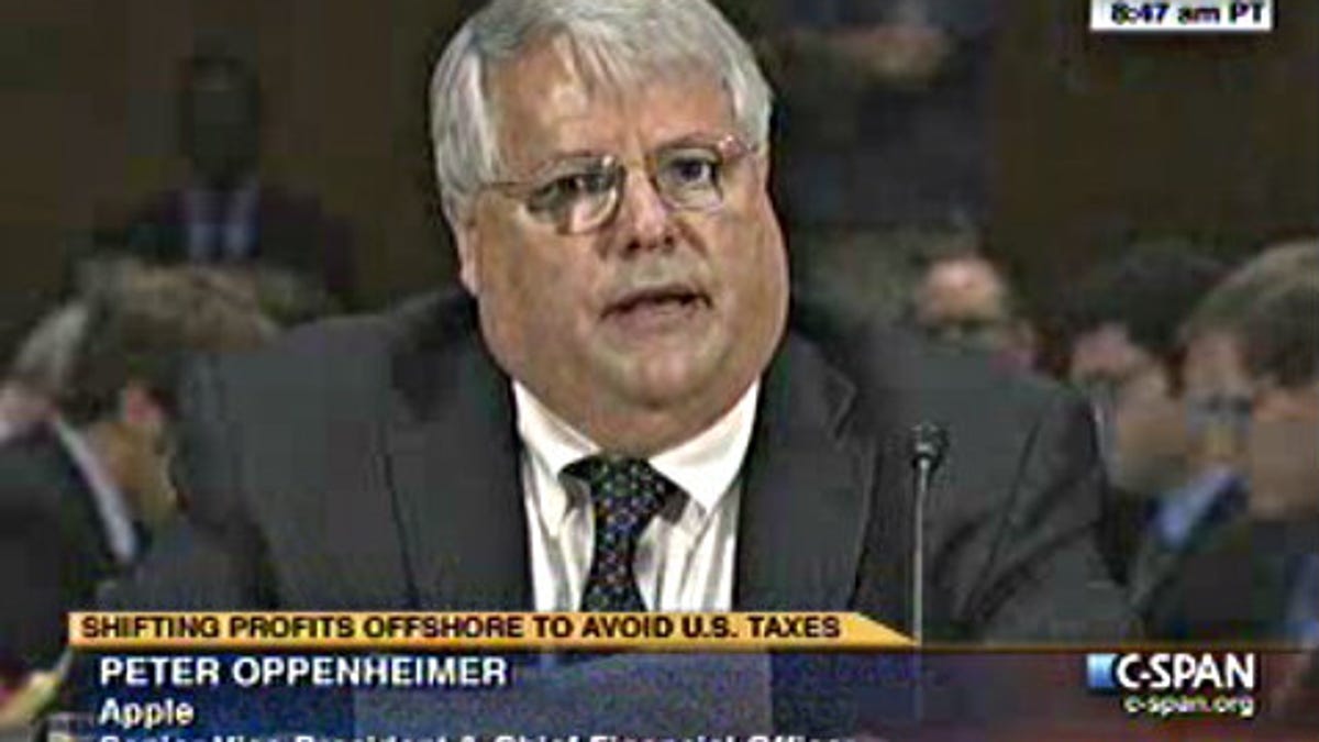 Apple&apos;s Peter Oppenheimer testifies before Congress, May 21, 2013
