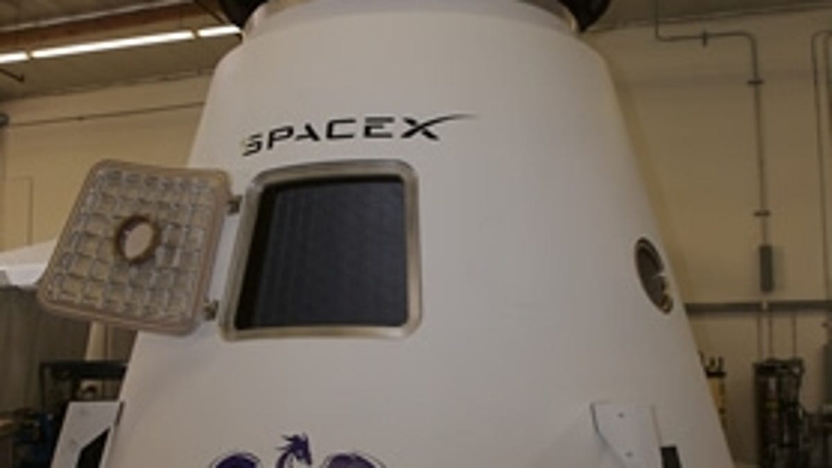 The Dragon spacecraft from SpaceX.