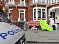 <p>The Ecuadorian Embassy in London, after WikiLeaks founder Julian Assange has been arrested by officers from the Metropolitan Police and taken into custody following the Ecuadorian government's withdrawal of asylum. (Photo by John Stillwell/PA Images via Getty Images)</p>