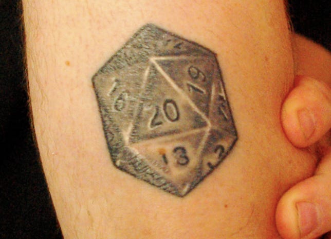 Matt&amp;#39;s Dungeons and Dragons tattoo